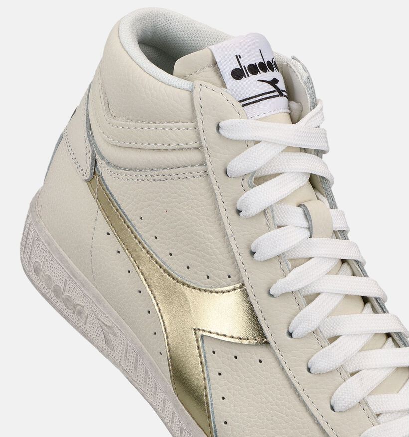 Diadora Game High Waxed Ecru Hoge Sneakers voor dames (369032)