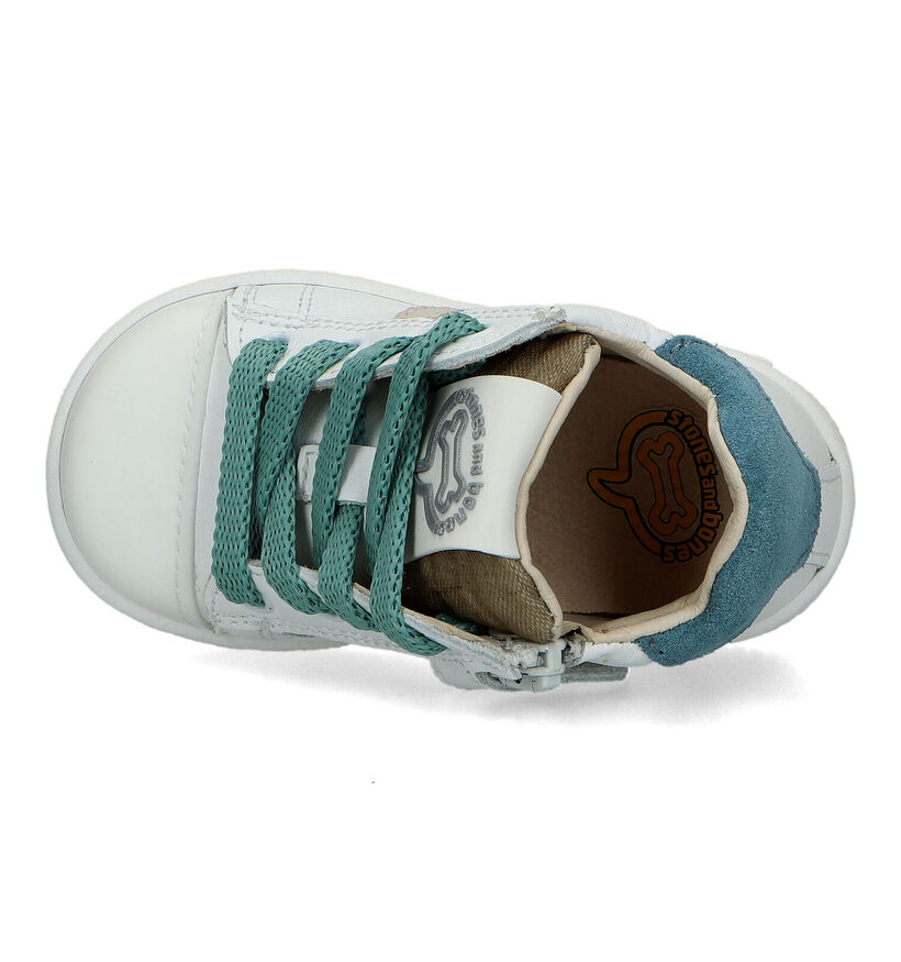 STONES and BONES Nepo Chaussures pour bébé en Blanc pour garçons (322093) - pour semelles orthopédiques