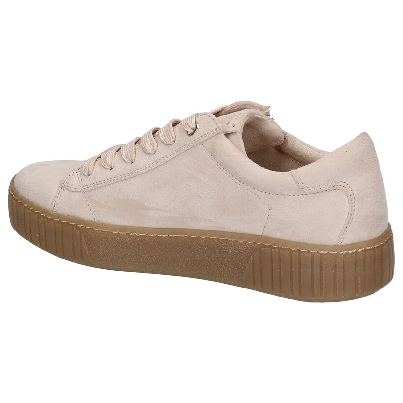 Youh! Chaussures à lacets en Beige clair en textile (265848)