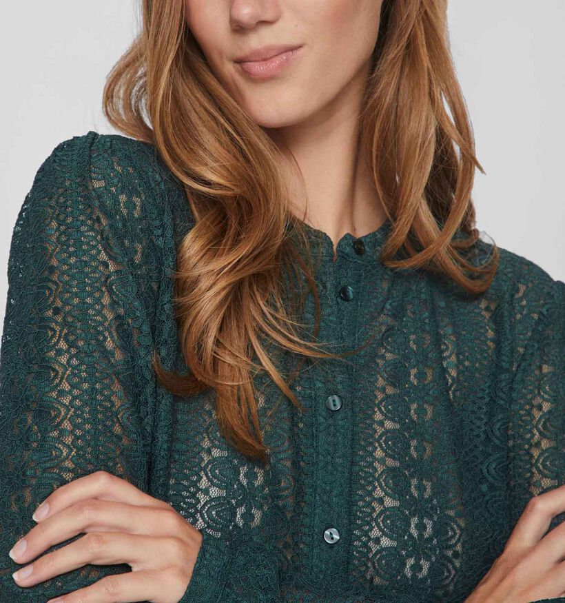 Vila Chikka Beige Kanten Blouse voor dames (344259)