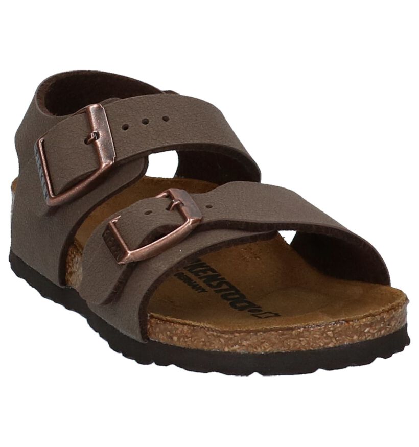 Birkenstock New York Zwarte Sandalen voor jongens (338096)