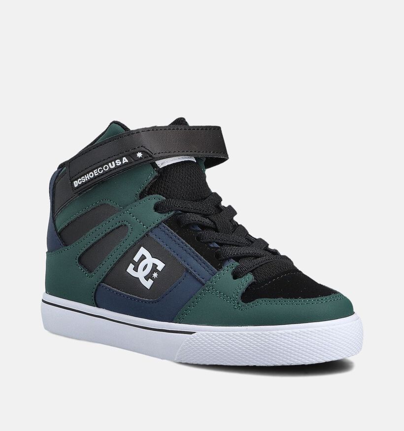 DC Shoes Pure Baskets montantes en Vert pour filles, garçons (360796) - pour semelles orthopédiques