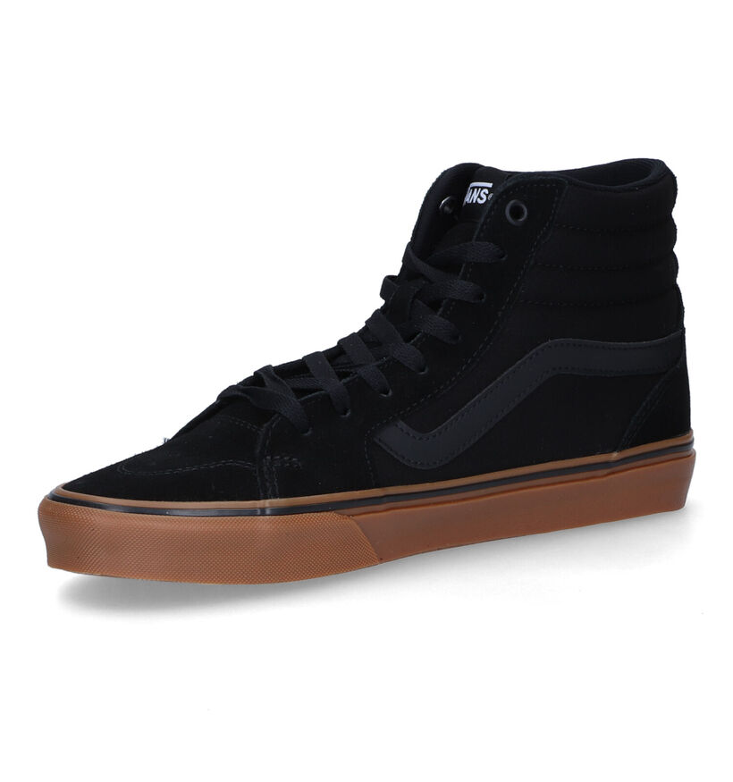Vans Filmore Hi Baskets de skate en Bleu pour hommes (337030)