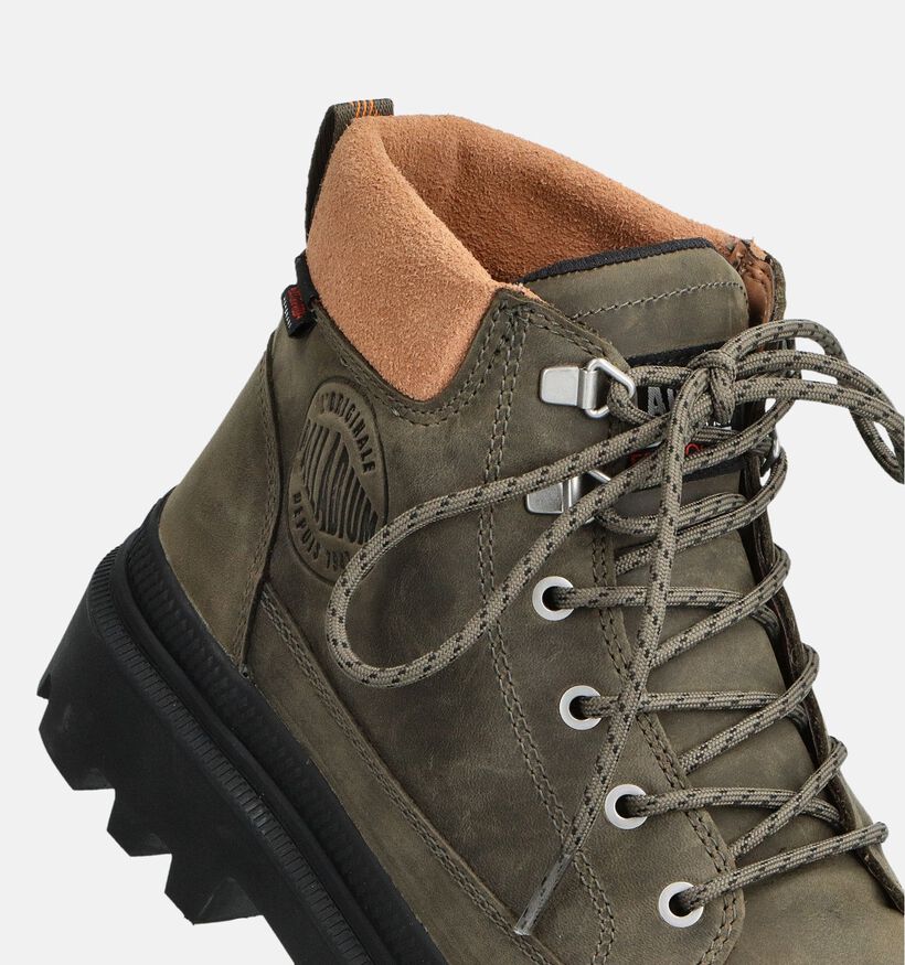 Palladium Pallatroopercuff Boots à lacets en Vert kaki pour hommes (362107) - pour semelles orthopédiques
