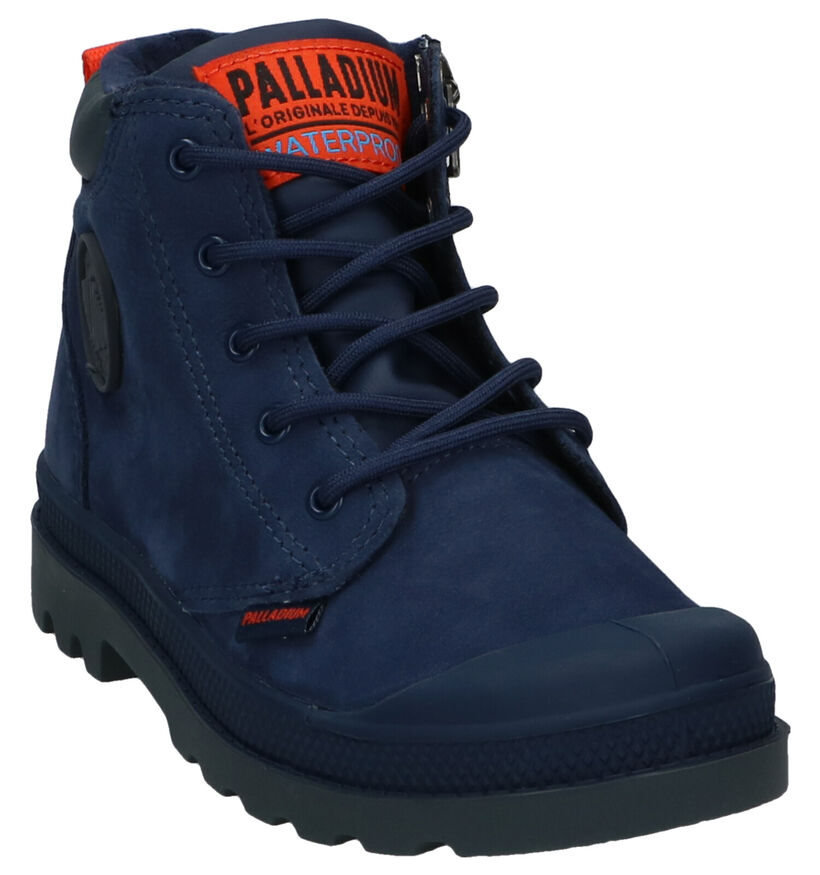 Palladium Pampa Bottines en Cognac pour garçons (293932)