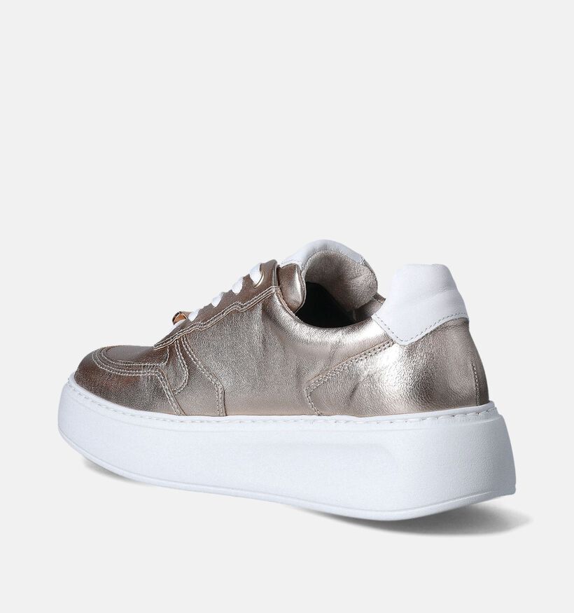 Gabor OptiFit Rose Gold Veterschoenen met Plateauzool voor dames (352094) - geschikt voor steunzolen