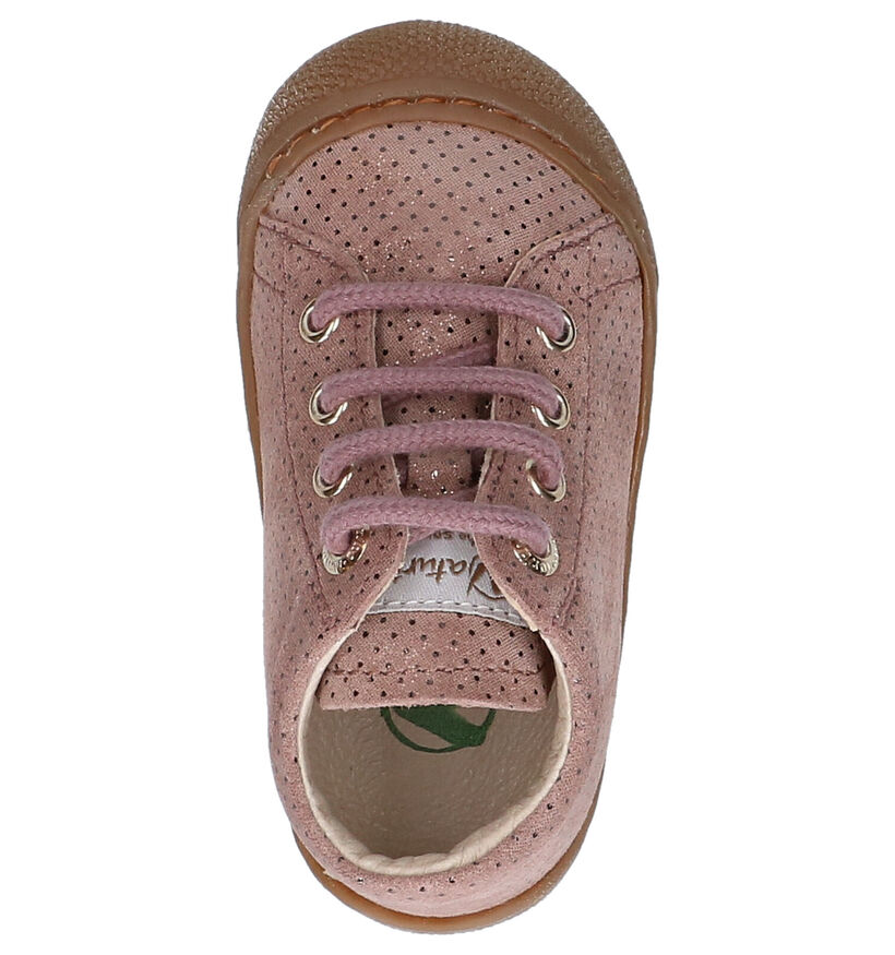 Naturino Cocoon Bruine Babyschoenen voor meisjes (331556) - geschikt voor steunzolen