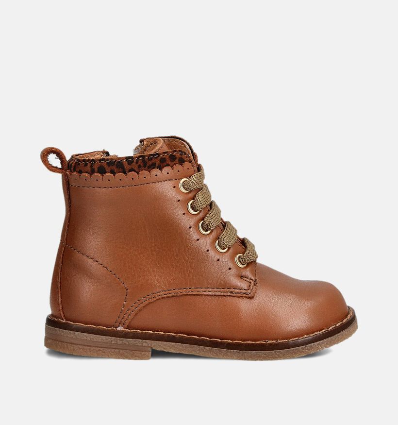 FR by Romagnoli Chaussures hautes en Cognac pour filles (364836) - pour semelles orthopédiques