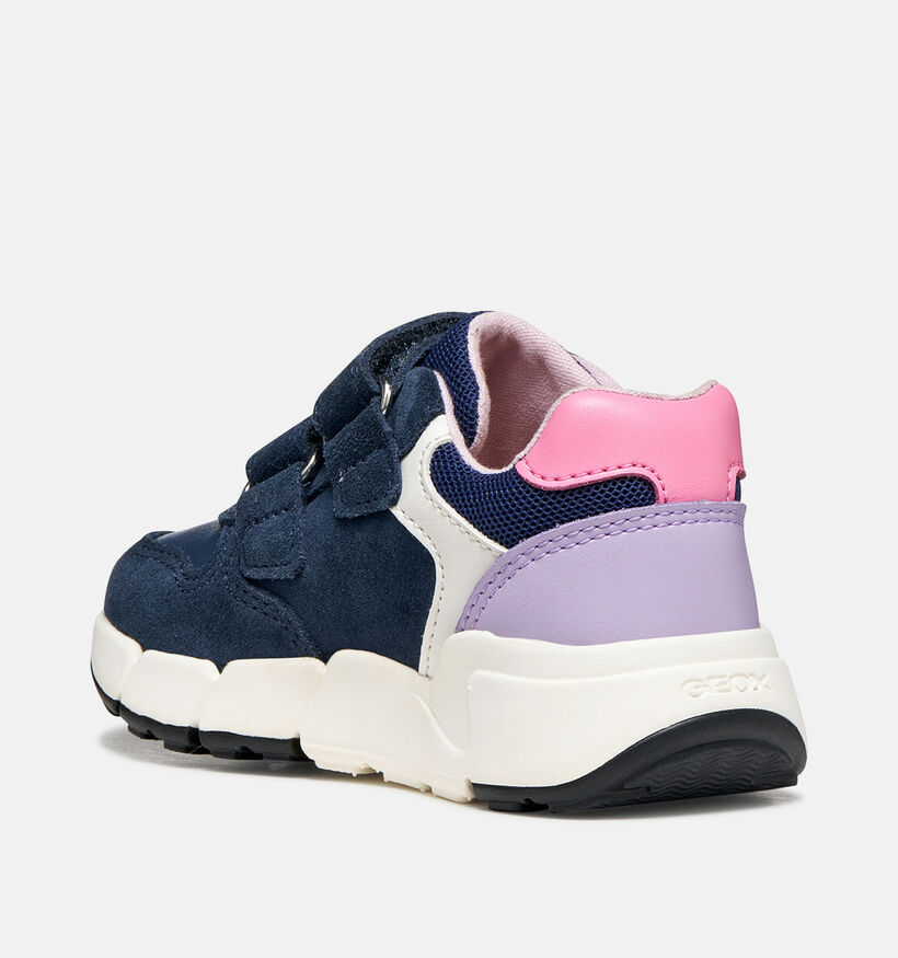 Geox Flexyper Blauwe/Multi Babysneakers voor meisjes (377765)