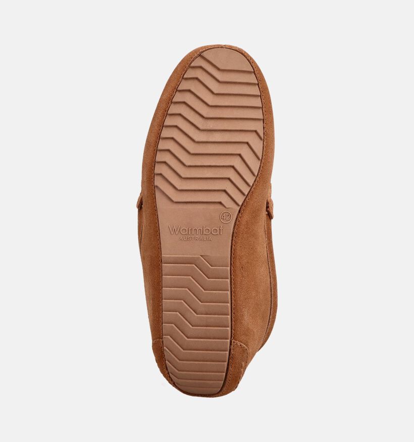 Warmbat Morwell Pantoufles en Cognac pour hommes (379315)
