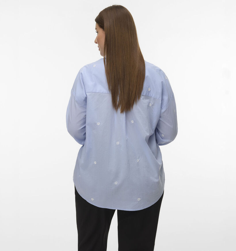 Vero Moda Curve Odona Blauwe Blouse voor dames (369337)