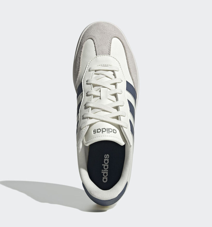 adidas Barreda Baskets basses en Blanc/Bleu pour hommes (359484) - pour semelles orthopédiques