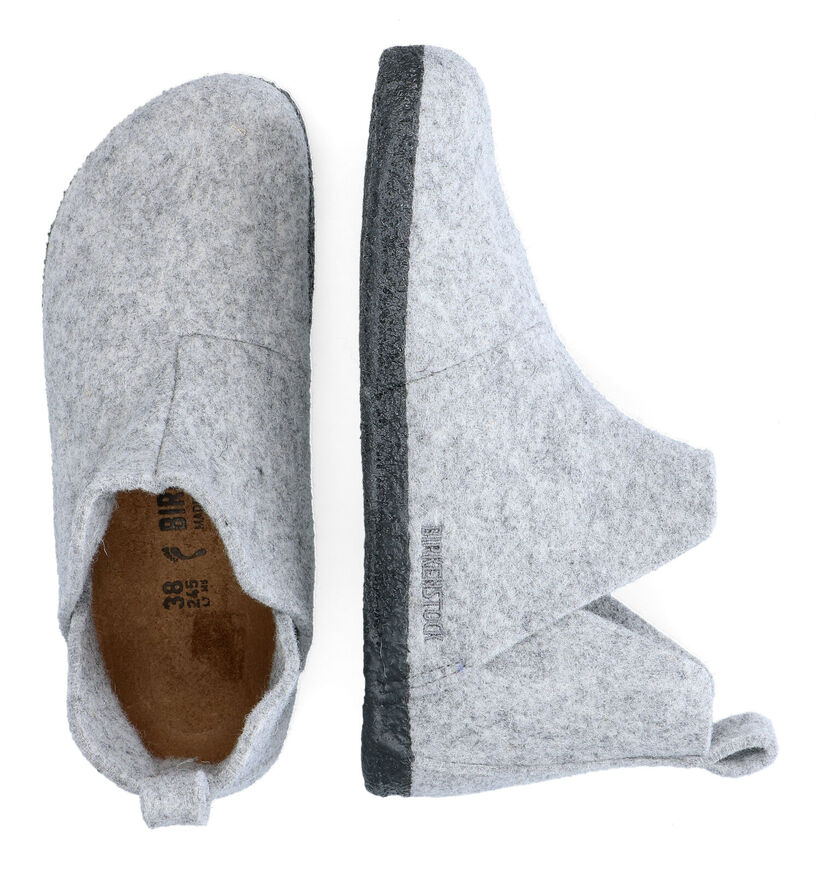 Birkenstock Andermatt Grijze Hoge pantoffels voor dames (314086)