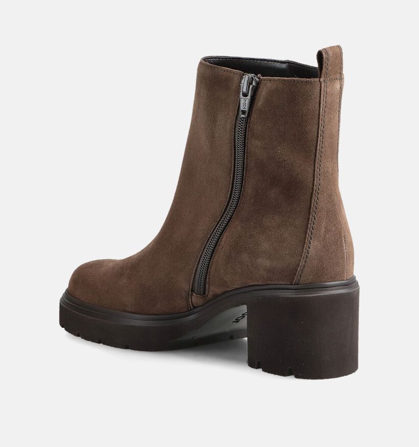Gabor Bottines à talons en Brun foncé pour femmes (363400) - pour semelles orthopédiques