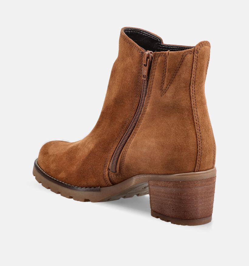 Gabor Comfort Bottines &agrave; talons en Cognac pour femmes (380073)