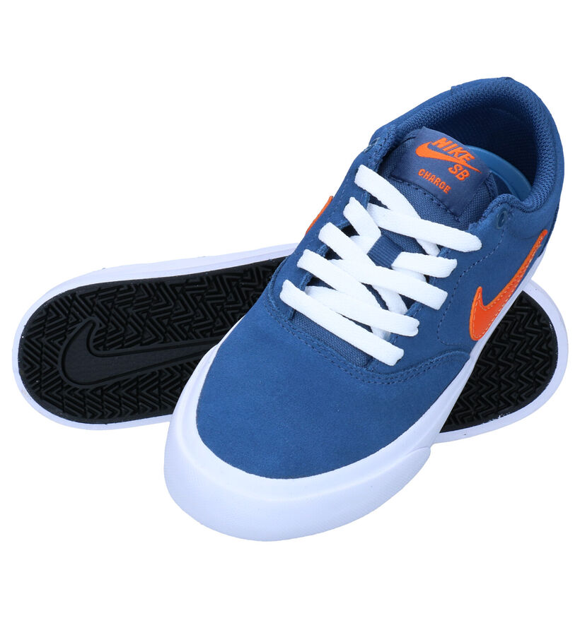 Nike SB Charge Zwarte Sneakers in nubuck (274612)