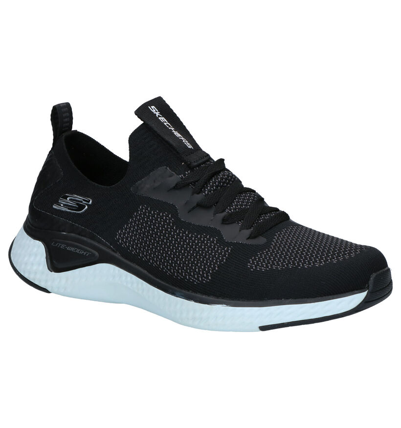 Skechers Solar Fuse Valedge Baskets en Noir en textile (263219)