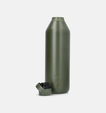 Chilly's Drinkbussen Zwart/Groen/Zilver