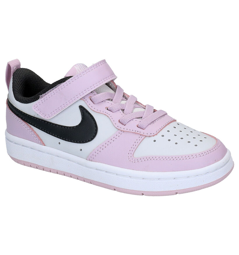 Nike Court Borough Baskets en Blanc pour filles, garçons (333172)