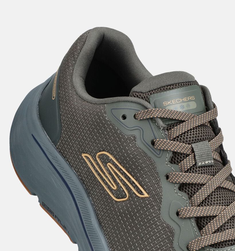 Skechers Go Run Consistens 3 Baskets basses en Vert kaki pour hommes (378017)