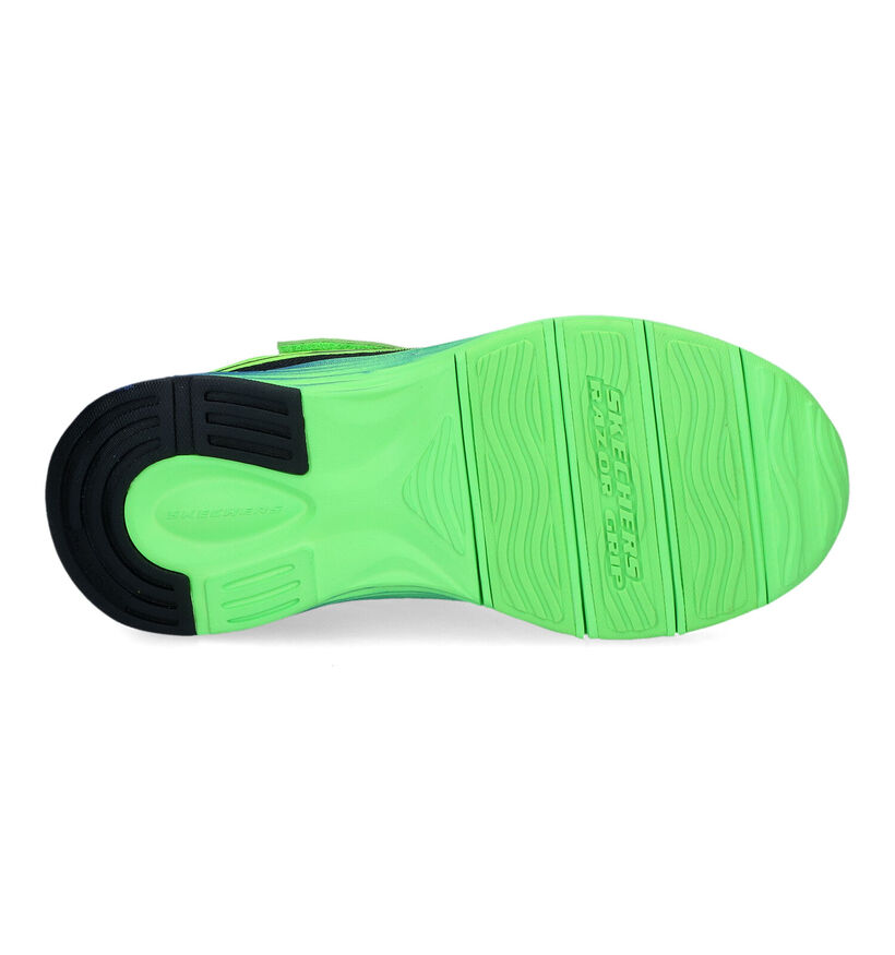 Skechers Razor Grip Baskets en Vert pour garçons (318184)