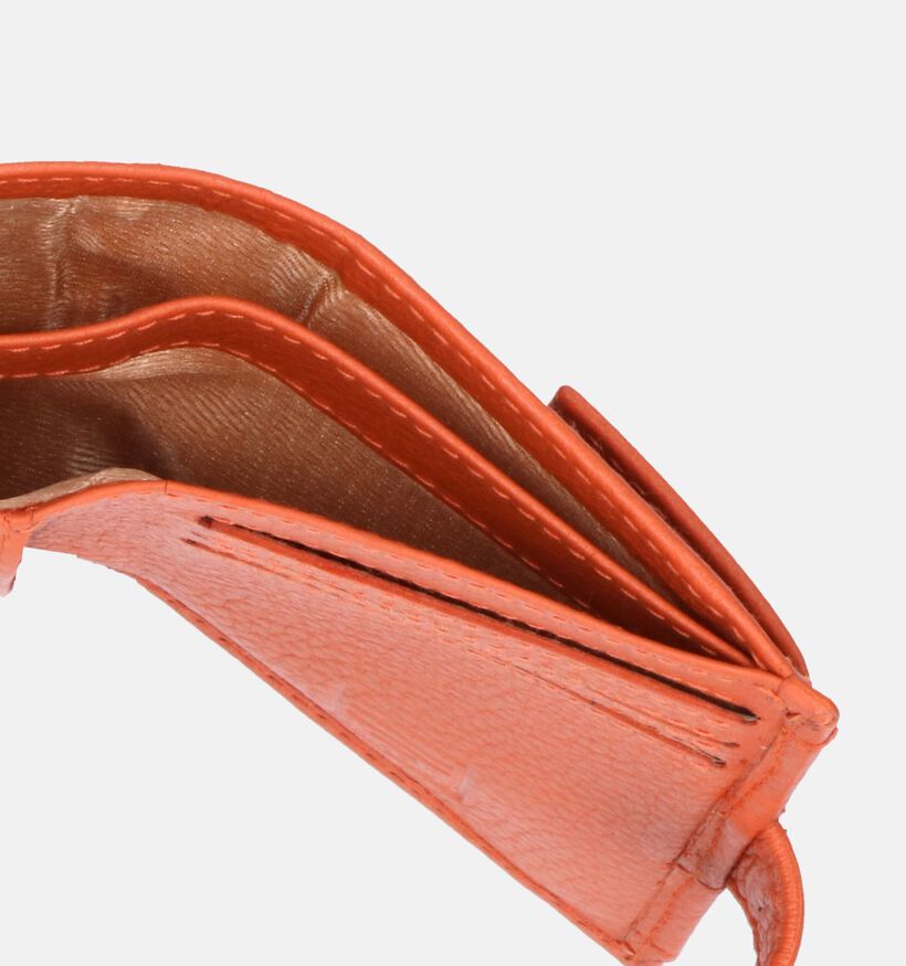 Crinkles Oranje Kaartenhouder voor dames (349880)