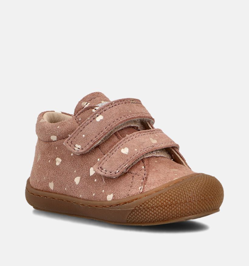 Naturino Cocoon Suede Chaussures pour bébé en Rose pour filles (364255) - pour semelles orthopédiques