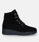 Comfort Boots à lacets en Noir pour femmes (331186) - pour semelles orthopédiques