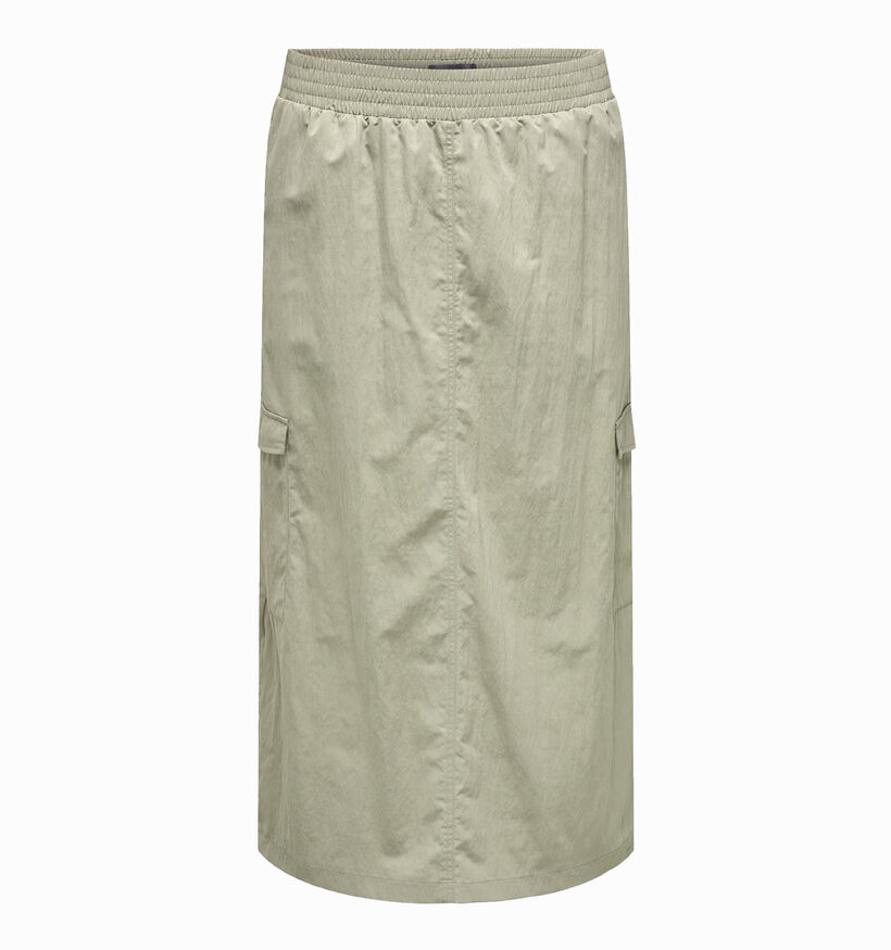 ONLY Carmakoma Nicola Kaki Lange cargo rok voor dames (342923)