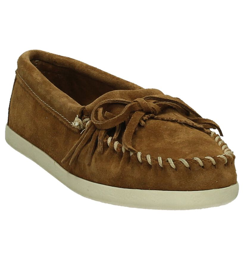 Cognac Mocassins Minnetonka Newport, , pdp