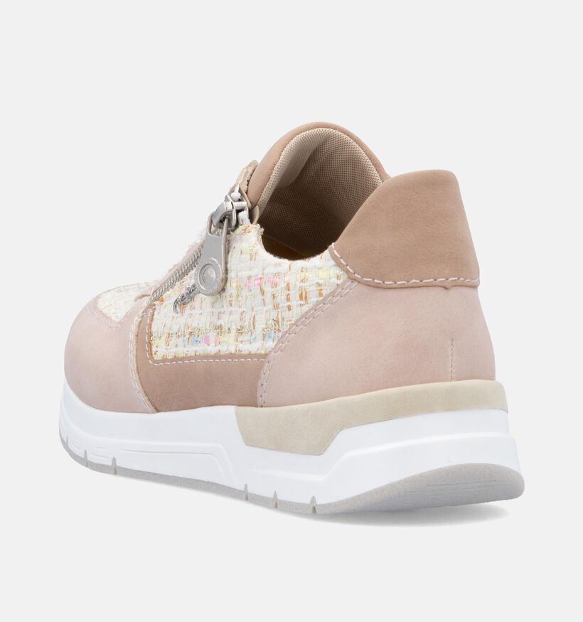 Rieker Baskets casual en Rose pour femmes (351241) - pour semelles orthopédiques