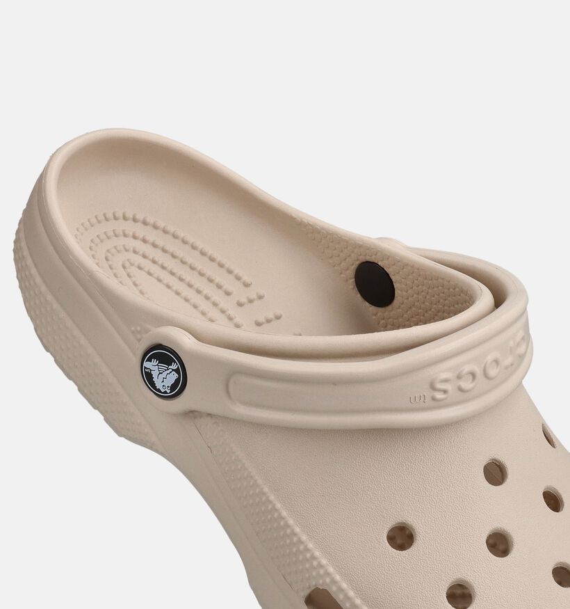 Crocs Classic Lichtbeige Slippers voor dames (369977)