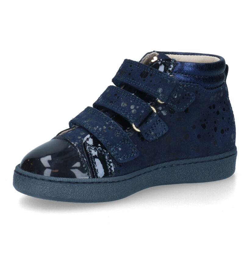 STONES and BONES Edata Chaussures à Velcro en Bleu pour filles (313930) - pour semelles orthopédiques