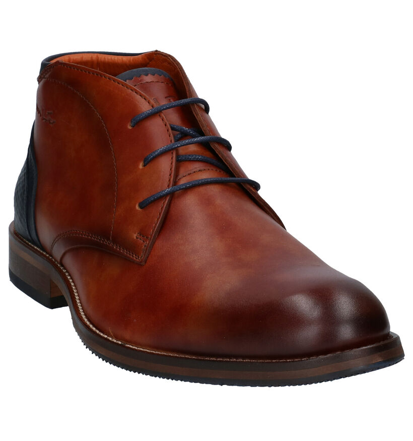 Van Lier Chaussures habillées en Cognac en cuir (283337)