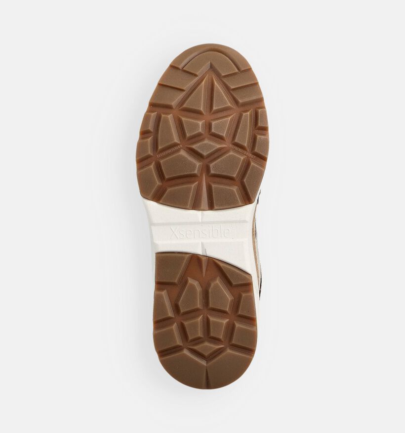 Xsensible Next Generation Donkerbeige Sneakers voor dames (373029) - geschikt voor steunzolen
