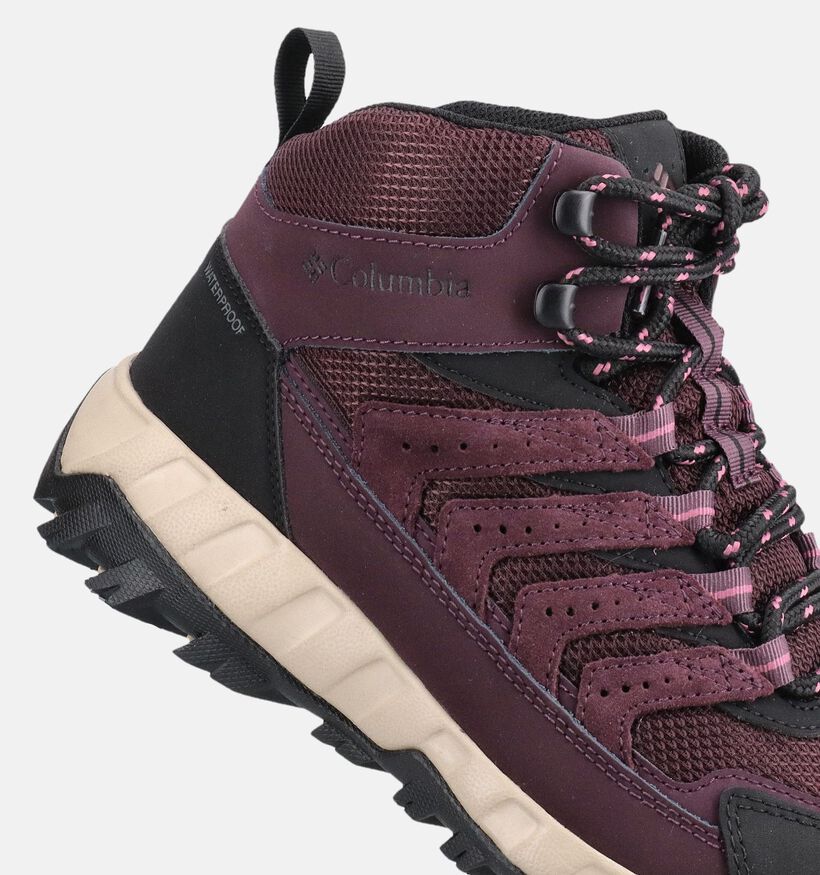 Columbia Strata Trail Mid Bordeaux Wandelschoenen voor dames (377309) - geschikt voor steunzolen