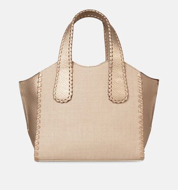 Laurent David Handtassen Wit/Goud/Cognac/Blauw