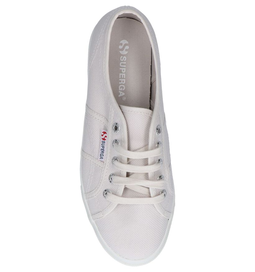 Ecru Lage Sneakers Superga Cotu in stof (246989)