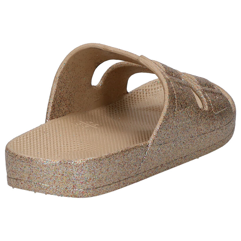 Freedom Moses Celeste Sands Gouden Slippers in kunststof (289634)