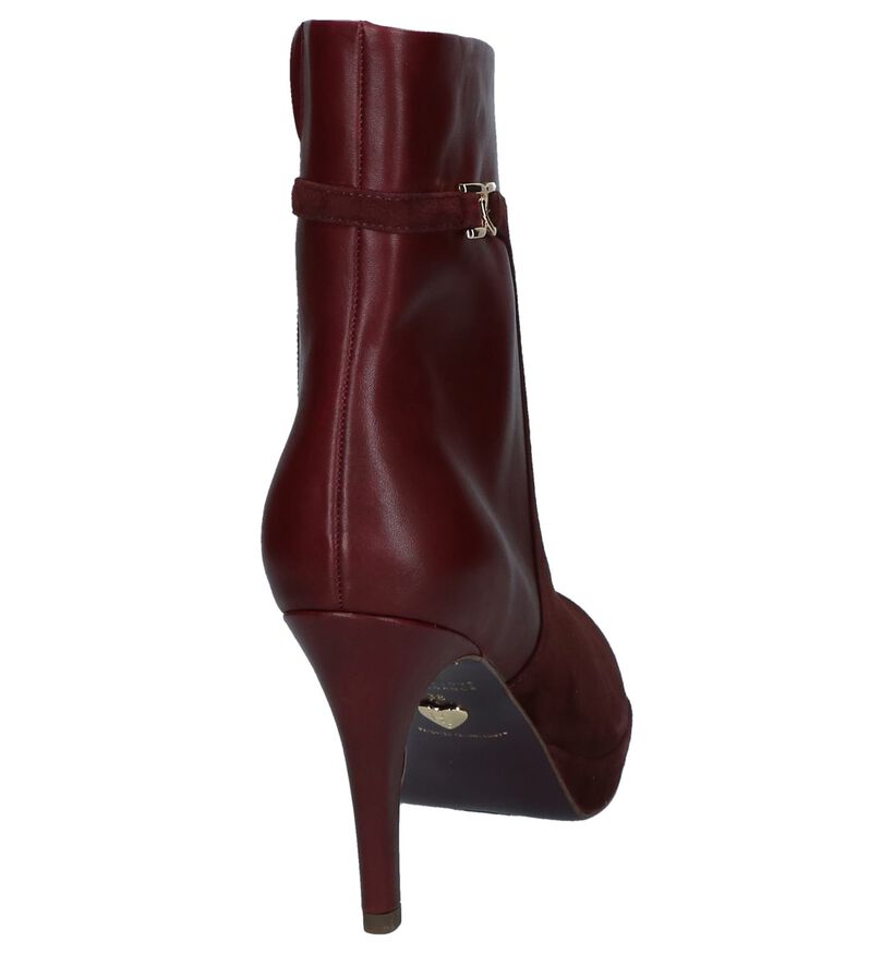 Tamaris Heart & Sole Bordeaux Korte Laarzen in daim (226744)