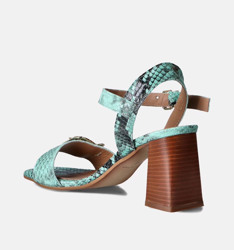 Laurent David Groene Sandalen met hak voor dames (357863)