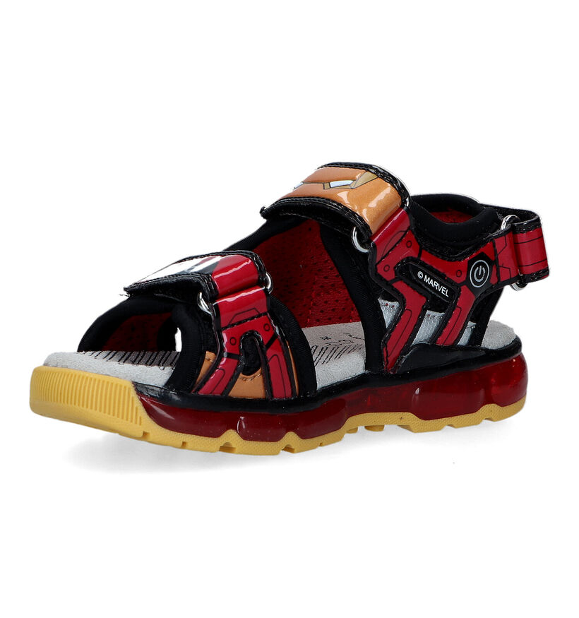 Geox Android Zwarte Sandalen met lichtjes voor jongens (326620)