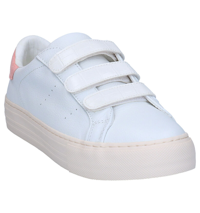 No Name Arcade Straps Witte Sneakers in kunstleer (290004)