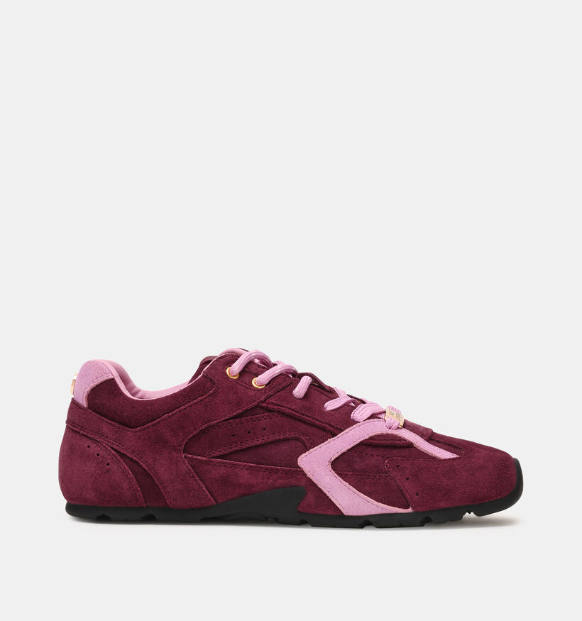 Steve Madden Asiel Bordeaux/Roze Sneakers voor dames (378166) - geschikt voor steunzolen
