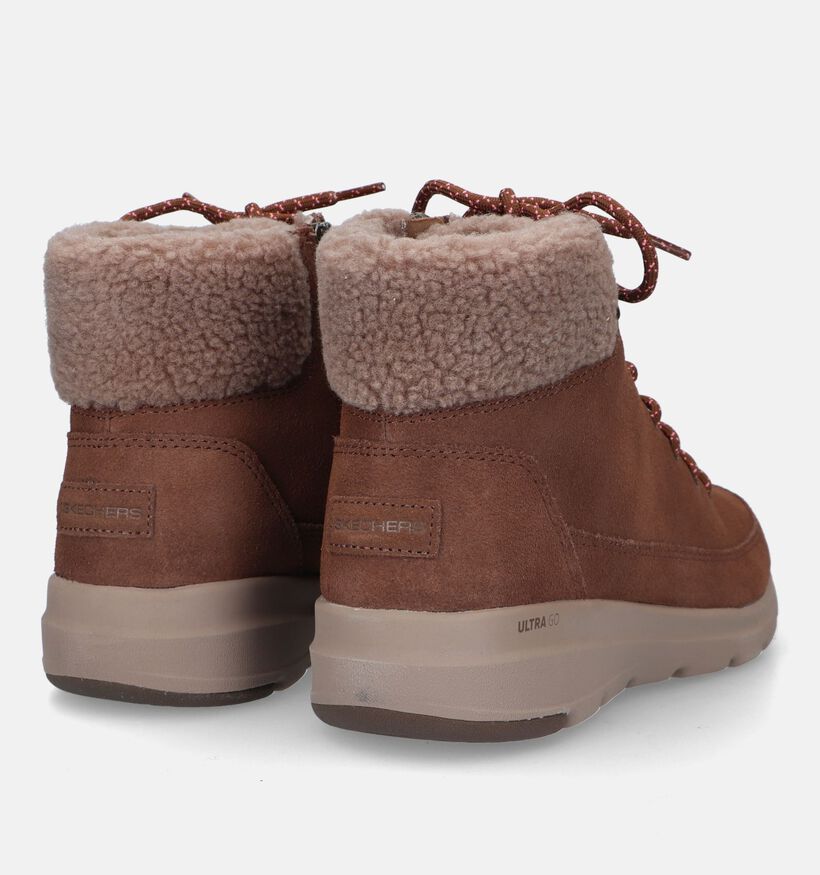 Skechers On-The-Go Glacial Ultra Bottines en Brun pour femmes (328059)