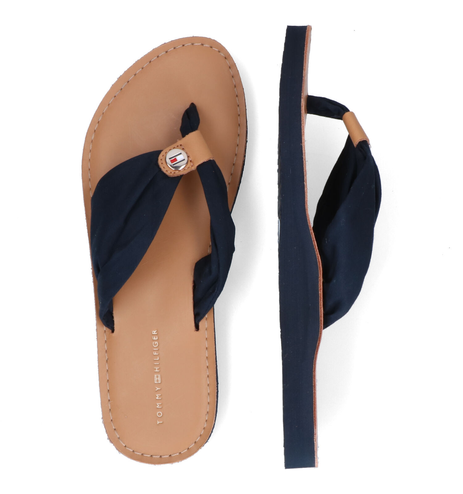 Tommy Hilfiger Blauwe Teenslippers Dames Slippers Online op