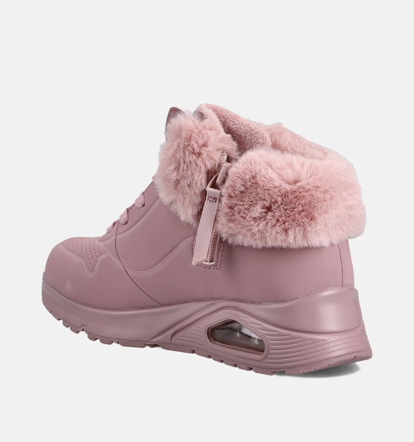 Skechers Uno Gen1 Baskets montantes en Rose pour filles (361095)