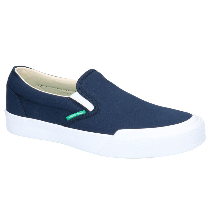 Jack & Jones Orson Blauwe Slip-on Sneakers in stof (269105)