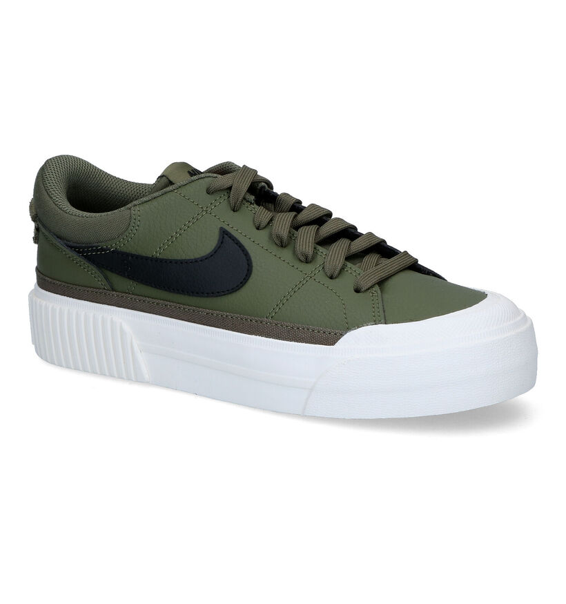 Nike Court Legacy Lift Zwarte Sneakers in kunstleer (316853)