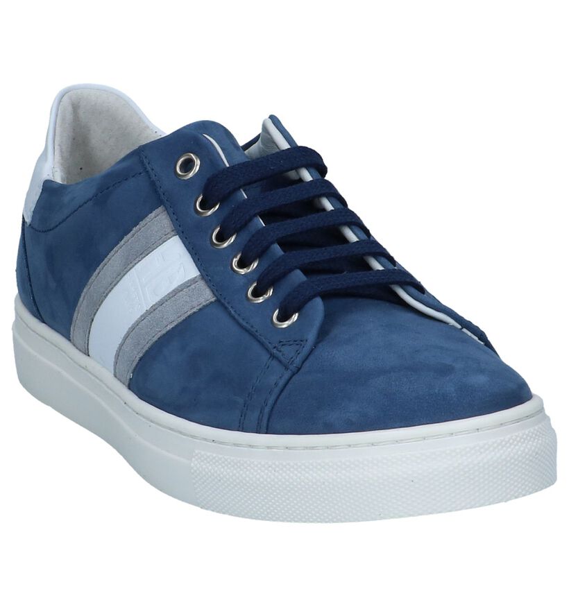 Blauwe Geklede Sneakers Hampton Bays in nubuck (243829)